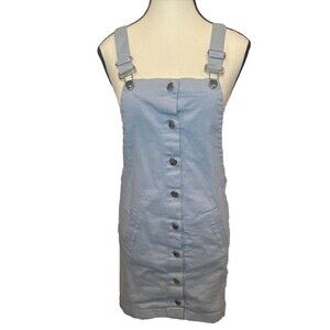 Women’s Harper Heritage BLUE Light Wash Denim Straps Overalls Dress Sz Small